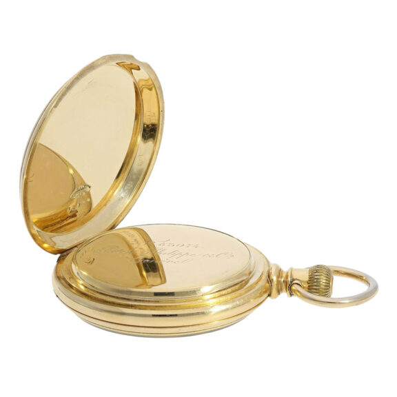 Swiss 18K gold open faced ankerchronometer Circa 1877 Swiss 18K gold open faced ankerchronometer Circa 1877
