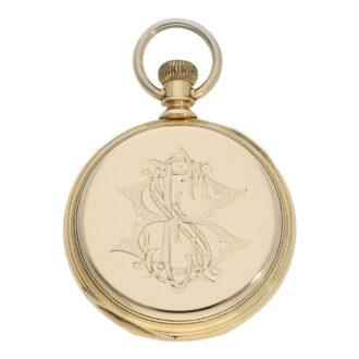 Swiss 18K gold open faced ankerchronometer Circa 1877