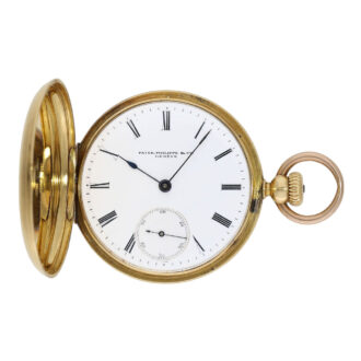 Very early Swiss 18K gold hunting cased lever watch Circa 1865