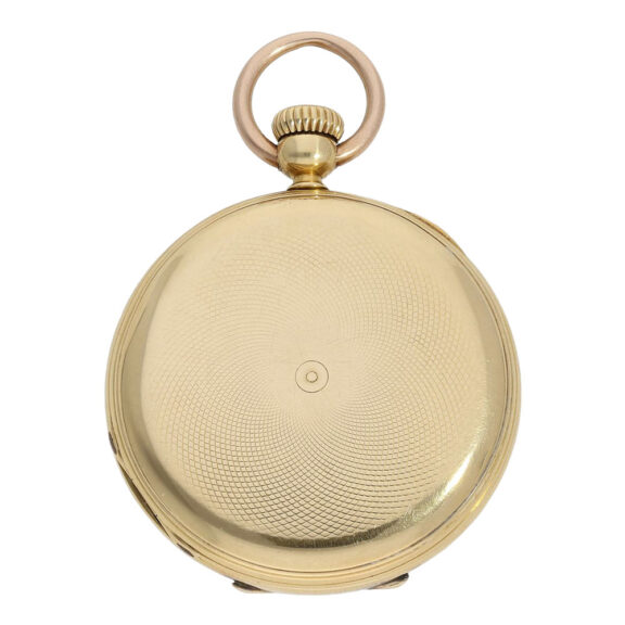 Very early Swiss 18K gold hunting cased lever watch Circa 1865 Very early Swiss 18K gold hunting cased lever watch Circa 1865