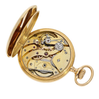 Swiss 18K gold open faced ankerchronometer Circa 1908