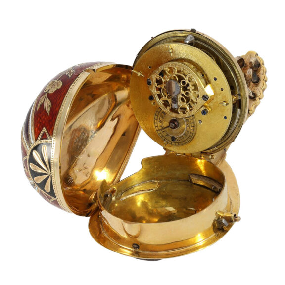 Large Swiss 18K gold mandolin-form pendant watch Circa 1800 Large Swiss 18K gold mandolin-form pendant watch Circa 1800