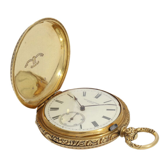 Swiss 18K gold lever made for the Indian market Circa 1870 Swiss 18K gold lever made for the Indian market Circa 1870