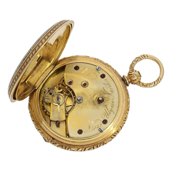 Swiss 18K gold lever made for the Indian market Circa 1870 Swiss 18K gold lever made for the Indian market Circa 1870