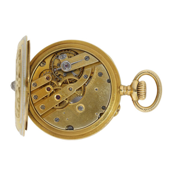Very fine Swiss 18K gold Belle Epoque lever watch Circa 1910 Very fine Swiss 18K gold Belle Epoque lever watch Circa 1910