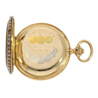 Swiss gold hunting cased Art Nouveau lever watch Circa 1900 Swiss gold hunting cased Art Nouveau lever watch Circa 1900