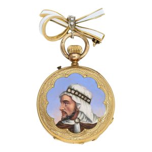 Rare Swiss cylinder watch made for the Arabic market Circa 1870