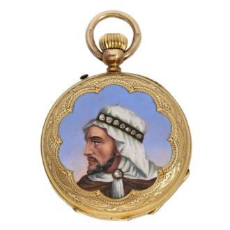 Rare Swiss cylinder watch made for the Arabic market Circa 1870