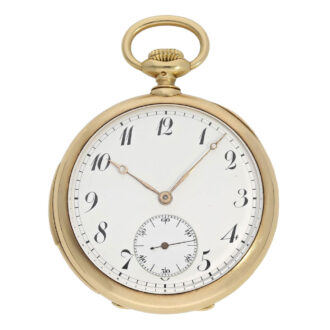 French 18K gold minute repeating lever watch Circa 1913
