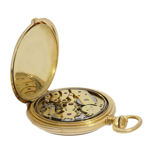 French 18K gold minute repeating lever watch Circa 1913 French 18K gold minute repeating lever watch Circa 1913