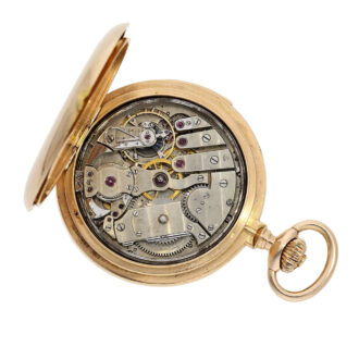 Swiss/French 18K rose gold quarter repeating lever Circa 1896