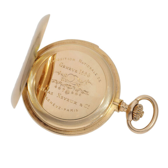 Swiss/French 18K rose gold quarter repeating lever Circa 1896 Swiss/French 18K rose gold quarter repeating lever Circa 1896