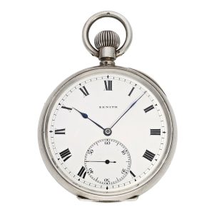 Very rare Swiss silver open faced deck chromometer Circa 1907