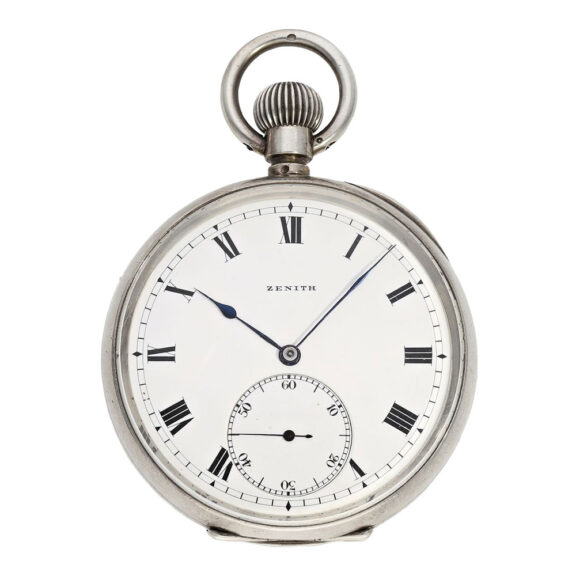 Very rare Swiss silver open faced deck chromometer Circa 1907