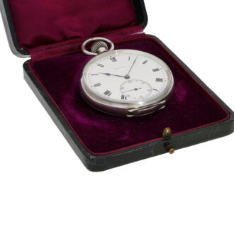 Very rare Swiss silver open faced deck chromometer Circa 1907