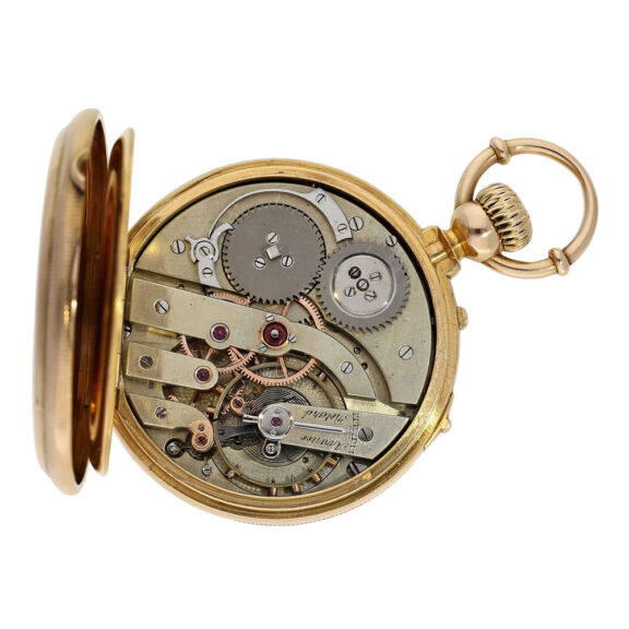 Swiss 18K gold open faced Louis XV chronometer Circa 1875 Swiss 18K gold open faced Louis XV chronometer Circa 1875