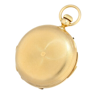 Swiss gold half-quarter repeating chronometer Circa 1865