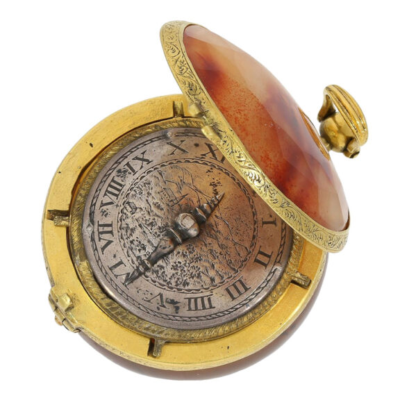 German verge pendant watch with faceted stone case Circa 1640 German verge pendant watch with faceted stone case Circa 1640