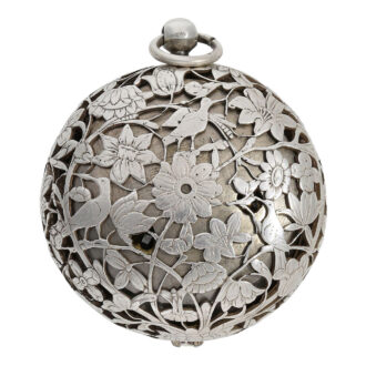 Early English silver verge pendant watch with alarm Circa 1630-1690