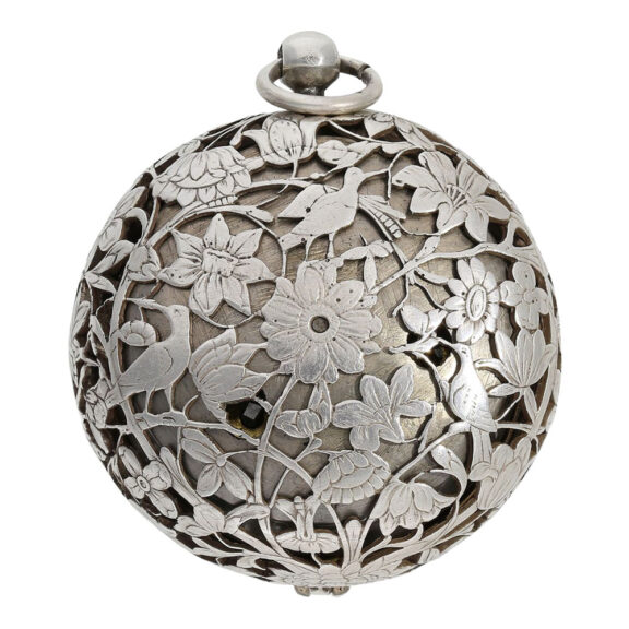 Early English silver verge pendant watch with alarm Circa 1630-1690 Early English silver verge pendant watch with alarm Circa 1630-1690
