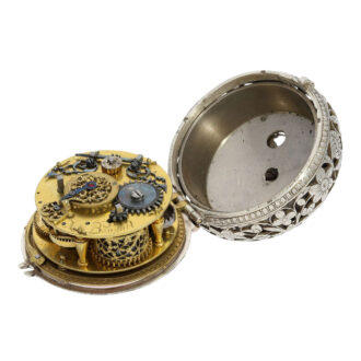 Early English silver verge pendant watch with alarm Circa 1630-1690
