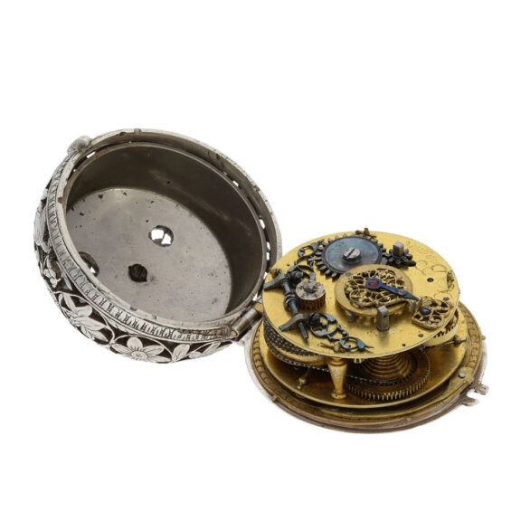Early English silver verge pendant watch with alarm Circa 1630-1690 Early English silver verge pendant watch with alarm Circa 1630-1690
