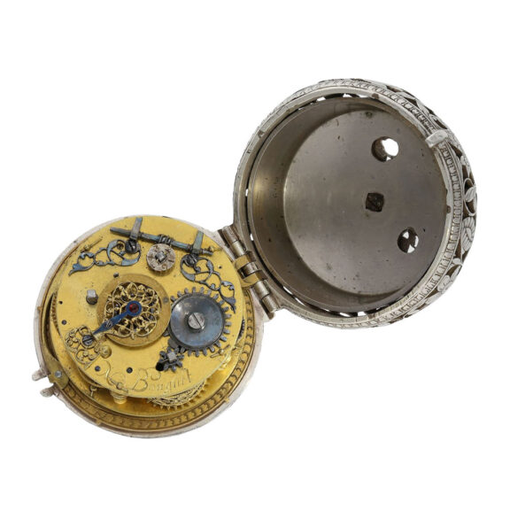 Early English silver verge pendant watch with alarm Circa 1630-1690 Early English silver verge pendant watch with alarm Circa 1630-1690