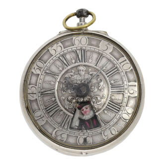 One of the earliest English silver verge automatons circa 1700