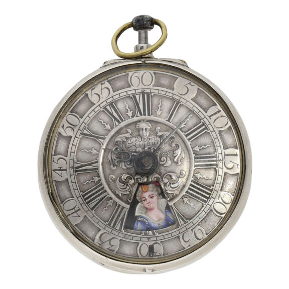One of the earliest English silver verge automatons circa 1700