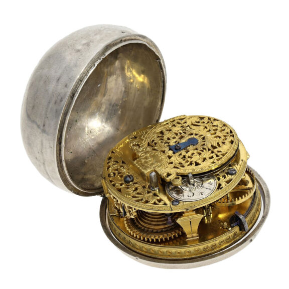 One of the earliest English silver verge automatons circa 1700 One of the earliest English silver verge automatons circa 1700