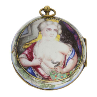 Important, early French enamel oignon watch Circa 1688-1695 Important, early French enamel oignon watch Circa 1688-1695