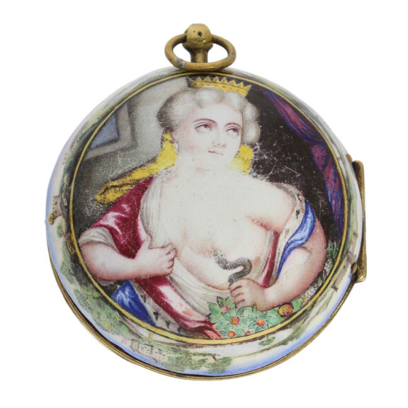 Important, early French enamel oignon watch Circa 1688-1695 Important, early French enamel oignon watch Circa 1688-1695