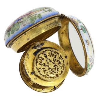 Important, early French enamel oignon watch Circa 1688-1695 Important, early French enamel oignon watch Circa 1688-1695