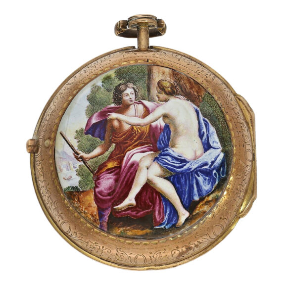 Very rare English brass astronomical verge coach clock Circa 1780