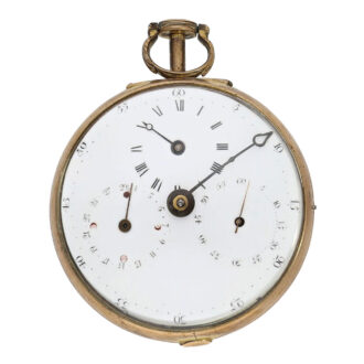 Very rare English brass astronomical verge coach clock Circa 1780