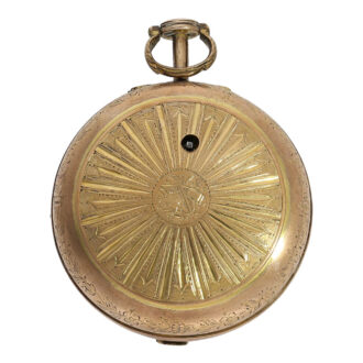 Very rare English brass astronomical verge coach clock Circa 1780