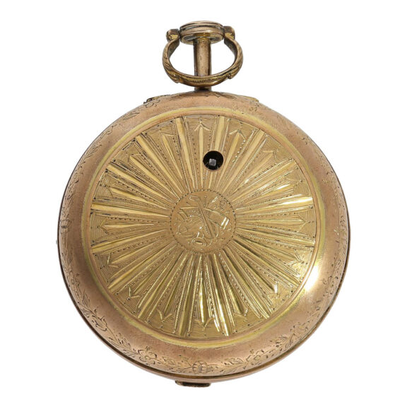 Very rare English brass astronomical verge coach clock Circa 1780 Very rare English brass astronomical verge coach clock Circa 1780