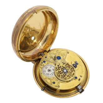 Very rare English brass astronomical verge coach clock Circa 1780