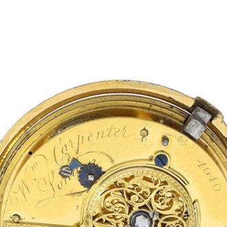 Very rare English brass astronomical verge coach clock Circa 1780