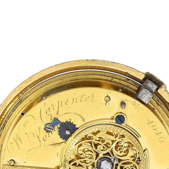 Very rare English brass astronomical verge coach clock Circa 1780 Very rare English brass astronomical verge coach clock Circa 1780