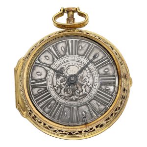 Early Silesian repeating clock watch with self-strike Circa 1700