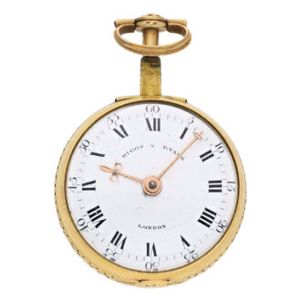 English 22K gold and enamel repeating verge Circa 1780