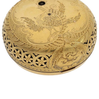 English 22K gold and enamel repeating verge Circa 1780