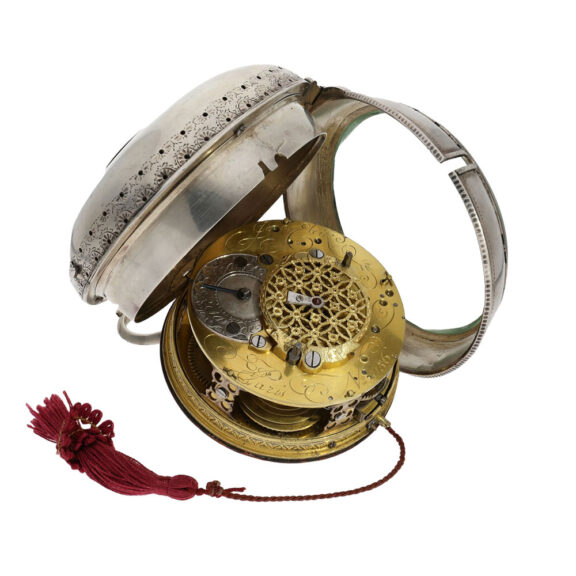 German quarter repeating eight-day coach clock with alarm Circa 1750 German quarter repeating eight-day coach clock with alarm Circa 1750