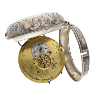 German grande sonnerie repeating coach clock with alarm Circa 1750