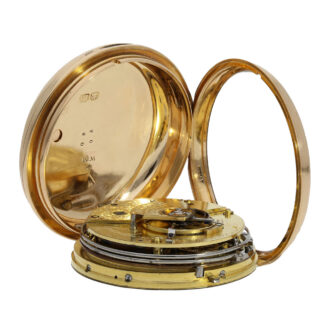 Heavy English rose gold repeating chronometer Circa 1814