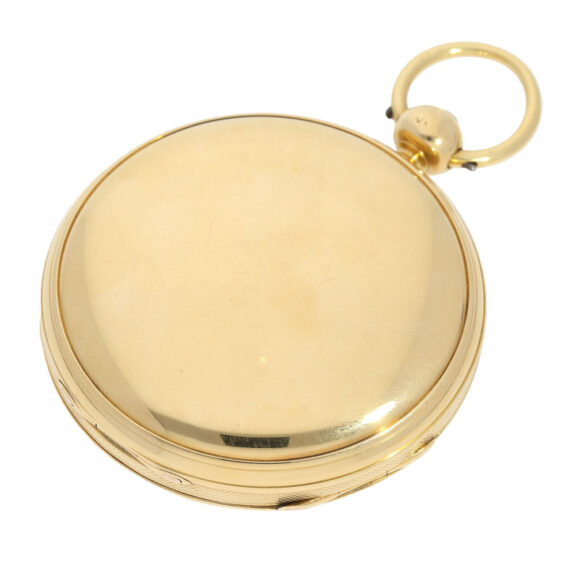 Early English 18k gold open faced lever deck watch Circa 1830 Early English 18k gold open faced lever deck watch Circa 1830