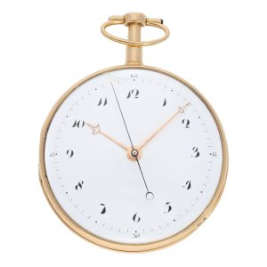 Swiss rose gold quarter repeating center seconds watch Circa 1790