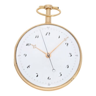Swiss rose gold quarter repeating center seconds watch Circa 1790 Swiss rose gold quarter repeating center seconds watch Circa 1790