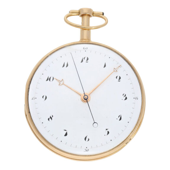 Swiss rose gold quarter repeating center seconds watch Circa 1790 Swiss rose gold quarter repeating center seconds watch Circa 1790